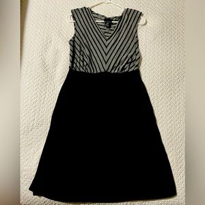 Maternity Grey/black A-line dress, super comfy! This will be your go-to